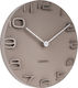 Karlsson On The Edge Wall Clock Metallic Gray Ø42cm KA5311GY