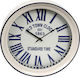 Espiel Antique Wall Clock Metallic Ecru Ø43cm