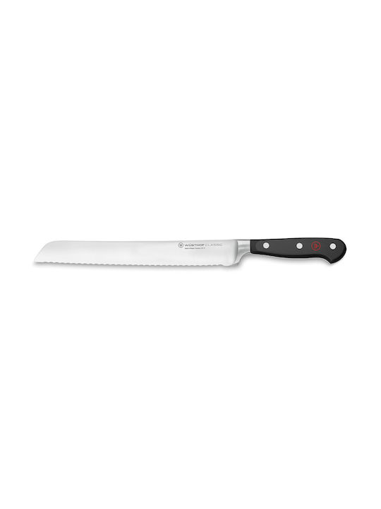 Wusthof Classic Bread Knife of Stainless Steel Black 23cm 4150-23 1030101023