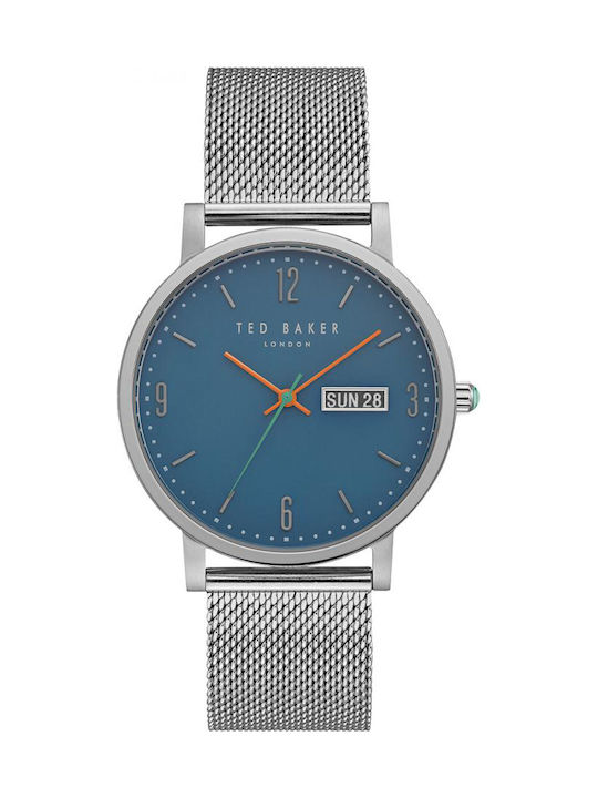 Ted Baker Watch Battery with Silver Metal Bracelet TE15196013