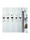 Spirella Beagle Duschvorhang Stoff 180x200cm Black White