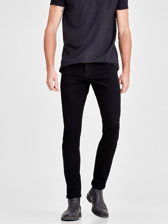 Jack & Jones Glenn Pantaloni Blugi pentru Bărbați Elastic Slim Fit Negru
