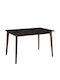 Max S Table Kitchen Wooden Walnut 120x80x75cm