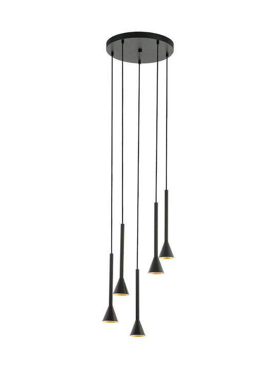 Eglo Cortaderas Pendant Light LED with Warm White Light Black