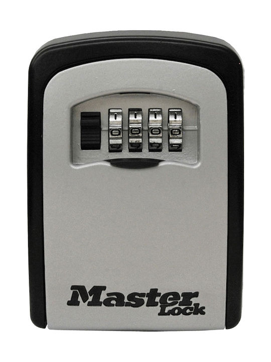 Master Lock Κλειδοθήκη Τοίχου Μεταλλική Γκρι με Συνδυασμό 8.5x3.6x11.5cm