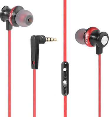 Ipipoo iP-980Hi In-ear Handsfree with 3.5mm Connector Red