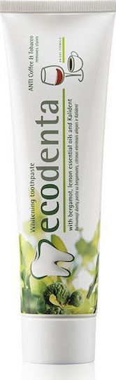 Ecodenta Bleaching with Bergamot Lemon Oil & Cal Οδοντόκρεμα για Λεύκανση 100ml