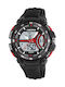 Calypso Digital Men's Watch 51.5mm Chronograph Battery with Black Rubber Strap