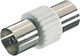 Vivanco Aerial Coax Socket Converter Coaxial female to Coaxial female White 1pcs