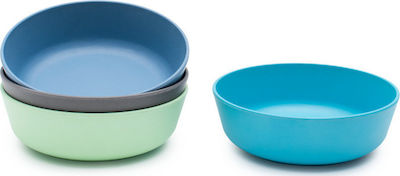 Bobo & boo Kinder-Schüssel Bamboo Bowl Set aus Bambus Coastal 4Stück