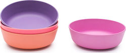 Bobo & boo Baby Food Bowl Bamboo Bowl Set made of Bamboo Sunset 4pcs