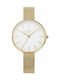 Obaku Viol Uhr mit Gold Metallarmband