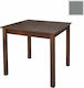 Square Table Tavern Wooden Ash Grey 80x80x75cm