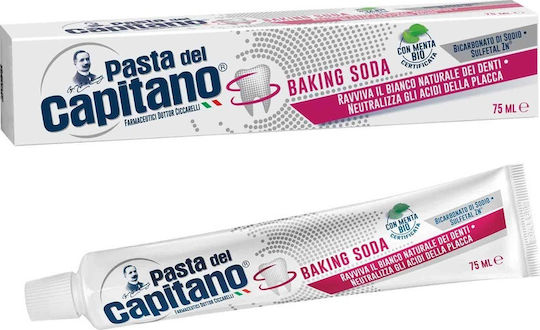 Pasta del Capitano Baking Soda Toothpaste for Whitening 75ml