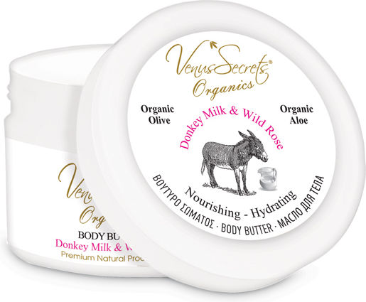 Venus Secrets Feuchtigkeitsspendende Butter Körperpflege mit Eselmilch 280ml