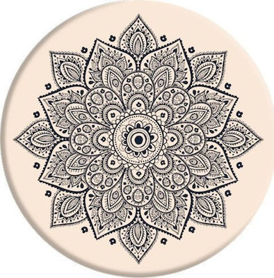 Pop Socket Mandala Beige Handy Mehrfarbig