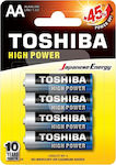 Toshiba High Power LR6GCP BP-4 Αλκαλικές Μπαταρίες AA 1.5V 4τμχ