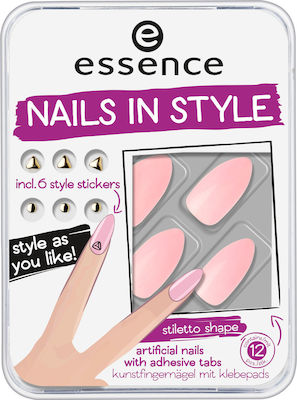 Essence Nails In Style 03 12pcs Colored False Nail Tip Multicolour 12pcs