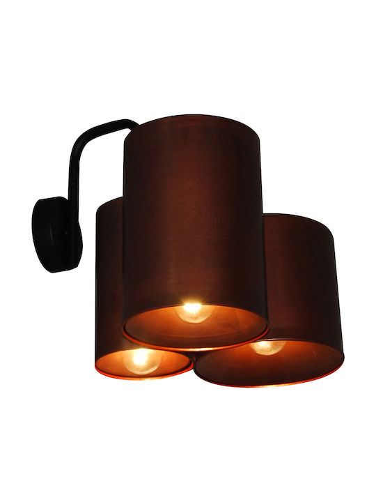 Home Lighting Modern Leuchte Wand mit Fassung E14 Schwarz 30x30x30cm