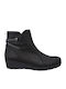 Boxer Leather Women's Ankle Boots Platform Black