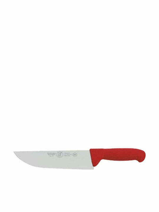 Valgobbia Ergonomic Knife Meat made of Stainless Steel Red 25cm CP.03.AF25/RED 1pcs