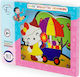 Ξύλινο Παιδικό Puzzle Σφηνώματα Hello Kitty για 2+ Ετών 6pcs Anelixi