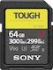 Sony Tough SF-G SDXC 64GB Klasse 10 U3 V90 UHS-II