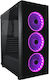 LC-Power Gaming 995B Light Box Midi Tower Κουτί Υπολογιστή με Πλαϊνό Παράθυρο και RGB Φωτισμό Μαύρο