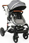 Moni Gala Premium 2 in 1 Stars Verstellbar 2 in 1 Baby Kinderwagen Geeignet für Neugeborene Gray 12kg 106634