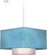Starlight Pendant Light Turquoise with Socket E27 35x35cm