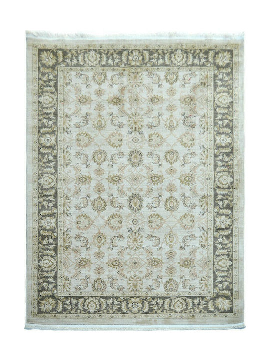 Eurofil 7706 Rug Fireplace Rectangular Ziegler Cream Brown