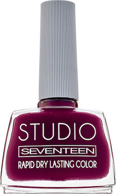Seventeen Studio Rapid Dry Lasting Color Gloss Βερνίκι Νυχιών Quick Dry Κόκκινο 61 12ml
