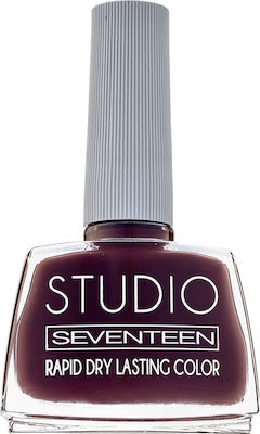 Seventeen Studio Rapid Dry Lasting Color Gloss Βερνίκι Νυχιών Quick Dry Κόκκινο 55 12ml