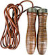 Spokey Leather Jump Rope Brown Quick Skip III 2.75m