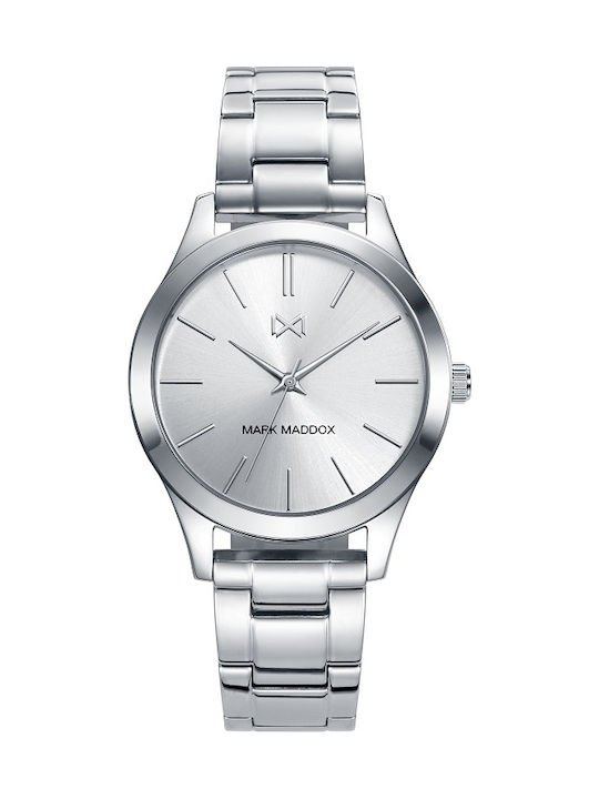 Mark Maddox Marais Watch with Metal Bracelet Silver