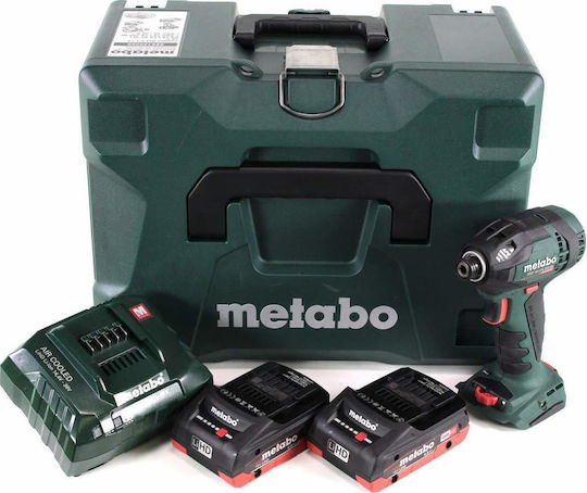 Metabo SSD 18 LTX 200 BL Ударна Отвертка На Батерия Безчетков 18V 2x4Ah