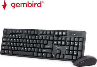 Gembird KBS-W-01 Kabellos Tastatur & Maus Set Englisch US