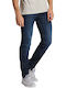 Daren Men's Elastic Jeans Pants with Regular Straight Fit Blue