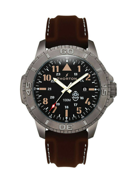 Thorton Odin Ανδρικό Ρολόι 49mm Μπαταρίας με Κα...