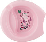 Chicco Baby Food Plate Plate Easy 6m+ made of Plastic Pink 16001-40/pink