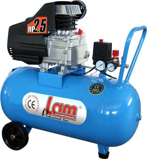 Lam Easy Μονοφασικό Κομπρεσέρ Αέρος με Ισχύ 2.5hp και Αεροφυλάκιο 50lt