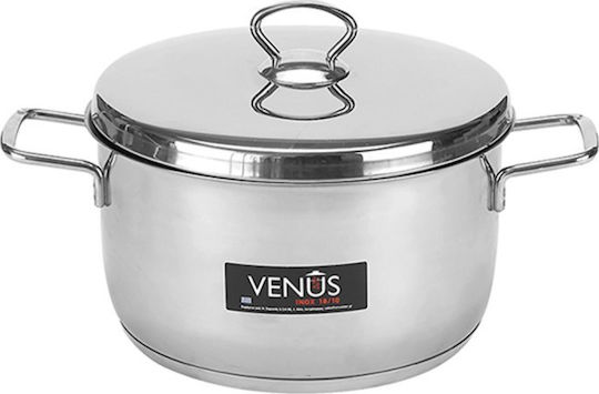 Venus Βαθιά Ανοξείδωτη Κατσαρόλα 6.1lt / 28cm