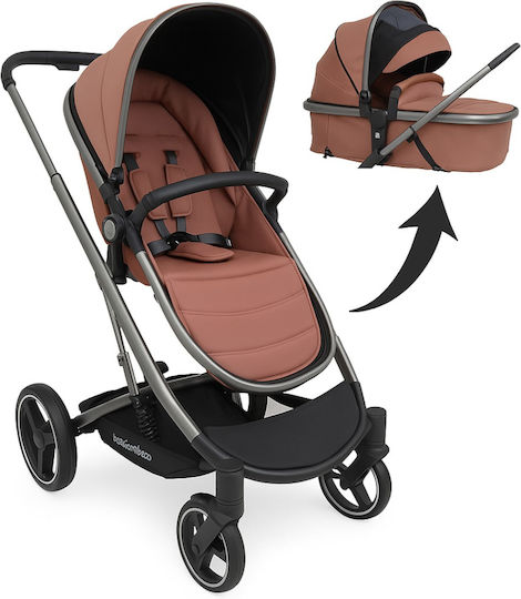 Kikka Boo Divaina Καρότσι 2 σε 1 Kατάλληλο για Nεογέννητο Brown 12kg