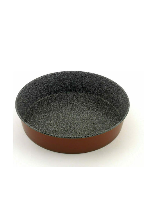 Keystone Baking Pan Round Aluminum with Coating of Stone 20cm