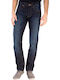 Daren Herren Jeanshose Elastisch mit Slim Gerade Passform Blau