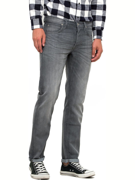 Daren Men's Jeans Pants with Slim Straight Fit Gray