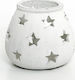 Zaros Lantern Ceramic Tabletop White 19x19x16.5εκ. 1pcs