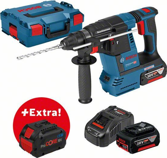 Bosch GBH 18V-26 F Professional 2x5Ah & 1x8Ah ProCore & L-Boxx & Πανί ...