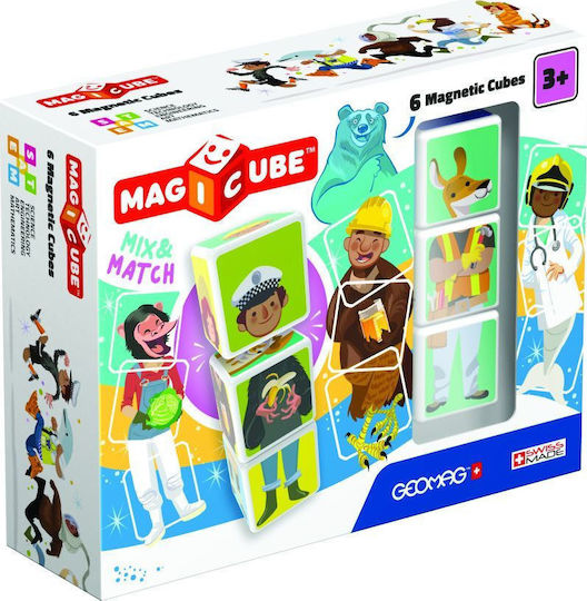 Geomag Activity Cube Magicube Mix & Match 6 Cubes for 12++ Months