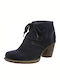 Clarks Carleta Lyon Leather Women's Ankle Boots Navy Blue